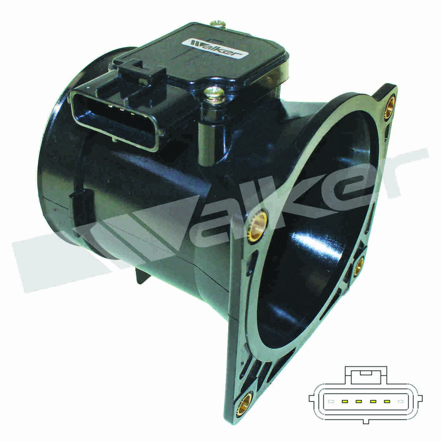 Walker Products Walker Products 245-1046 Mass Air Flow Sensor Assembly  top view frsport 245-1046