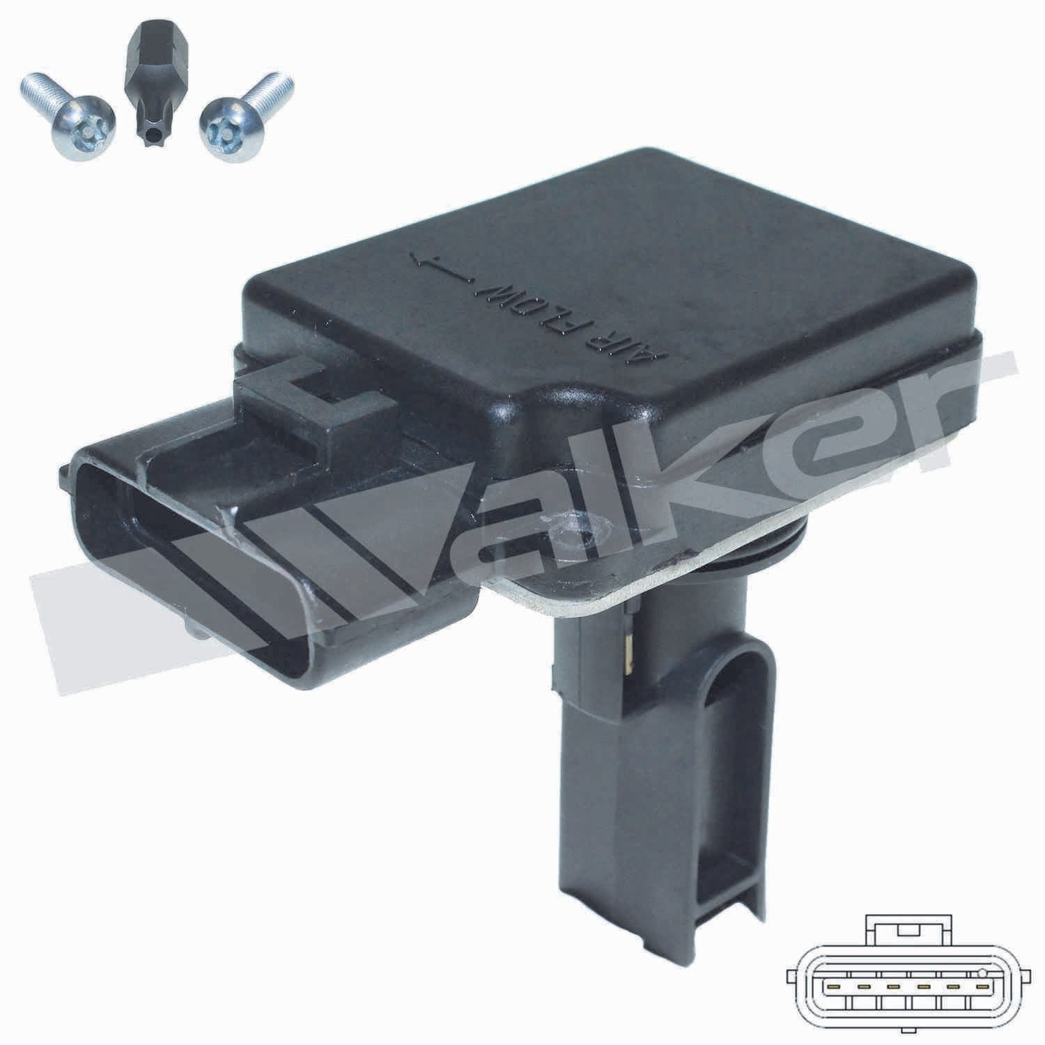 Walker Products Walker Products 245-1102 Mass Air Flow Sensor  top view frsport 245-1102