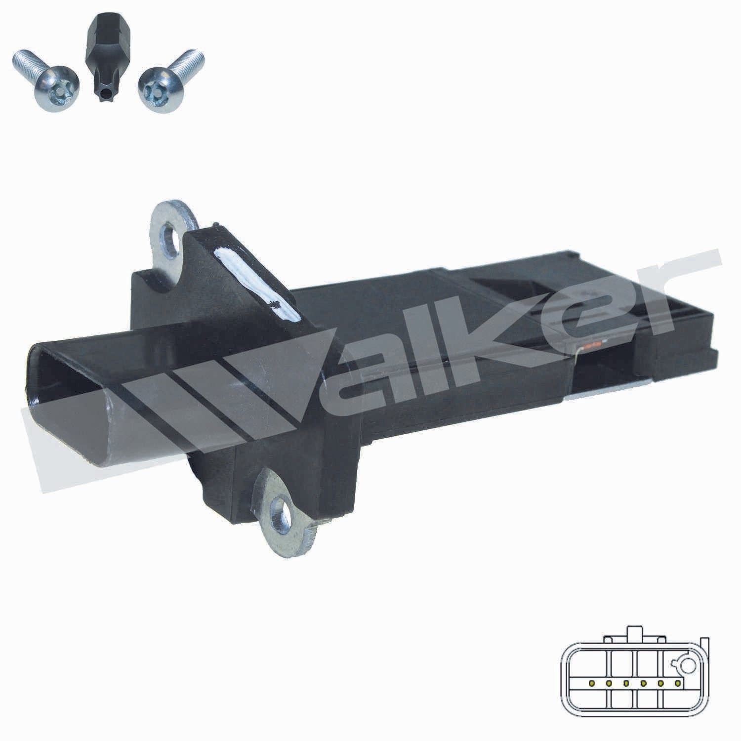 Walker Products Walker Products 245-1108 Mass Air Flow Sensor  top view frsport 245-1108