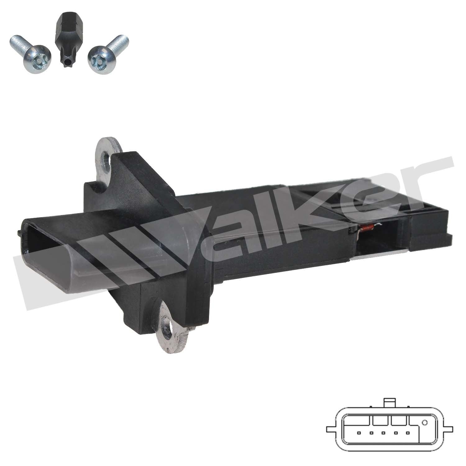 Walker Products Walker Products 245-1117 Mass Air Flow Sensor  top view frsport 245-1117