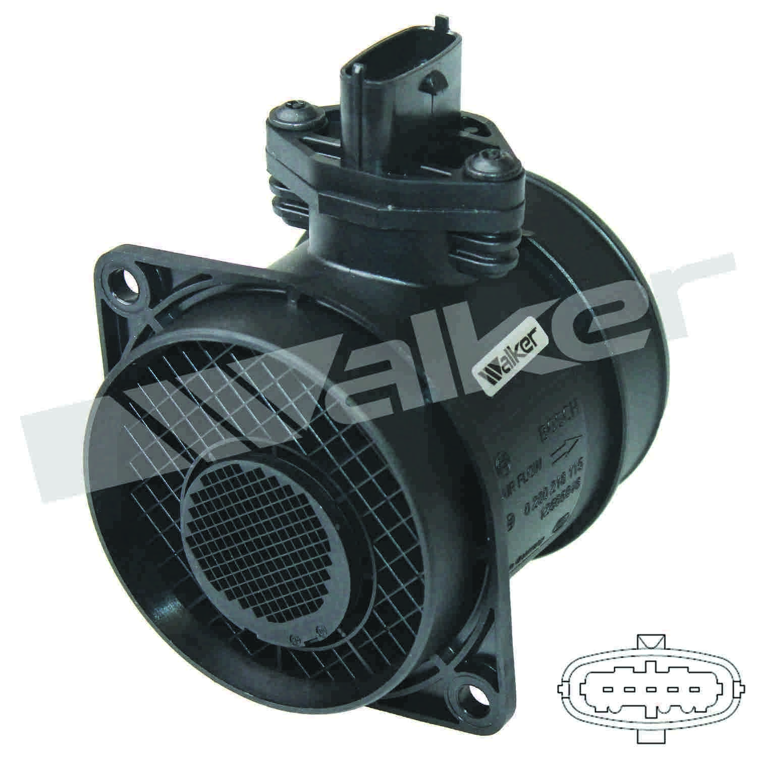 Walker Products Walker Products 245-1176 Mass Air Flow Sensor Assembly  top view frsport 245-1176