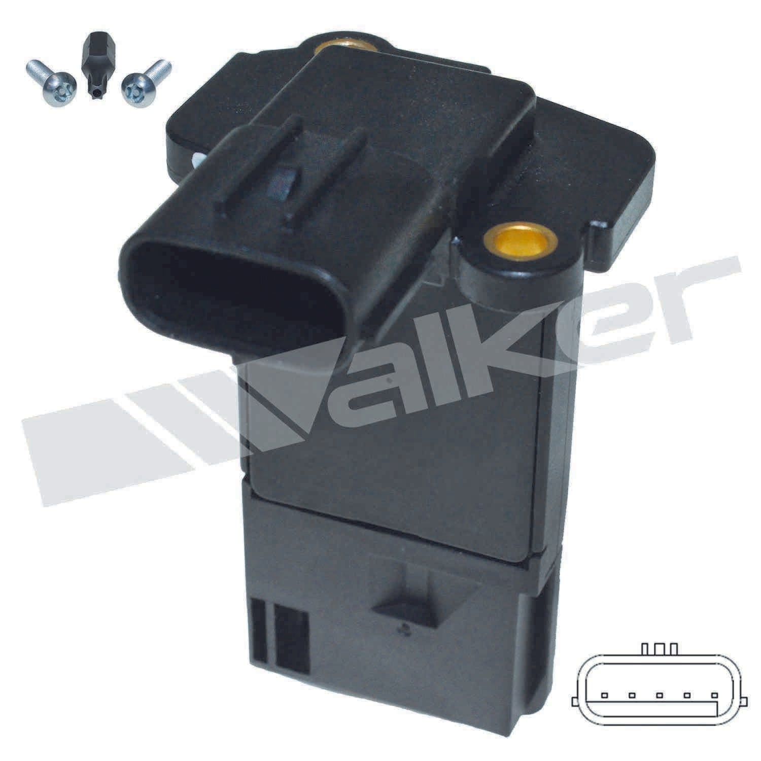 Walker Products Walker Products 245-1194 Mass Air Flow Sensor  top view frsport 245-1194