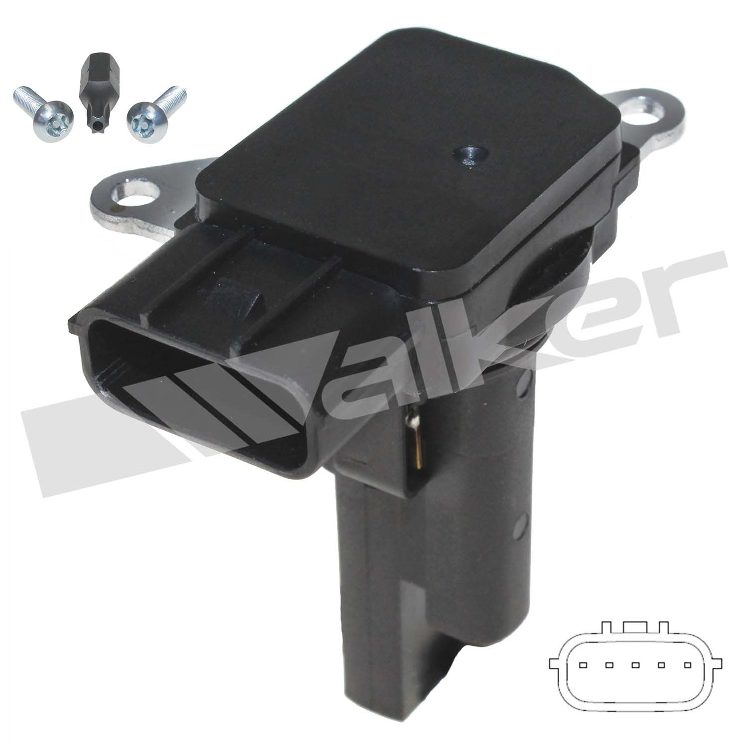 Walker Products Walker Products 245-1195 Mass Air Flow Sensor  top view frsport 245-1195