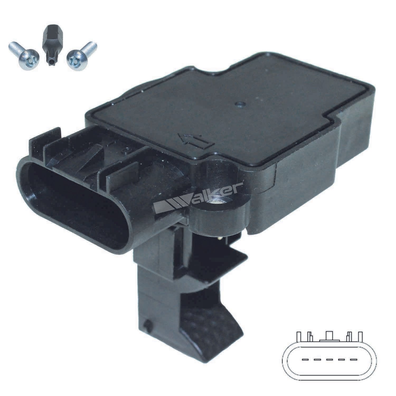 Walker Products Walker Products 245-1206 Mass Air Flow Sensor  top view frsport 245-1206