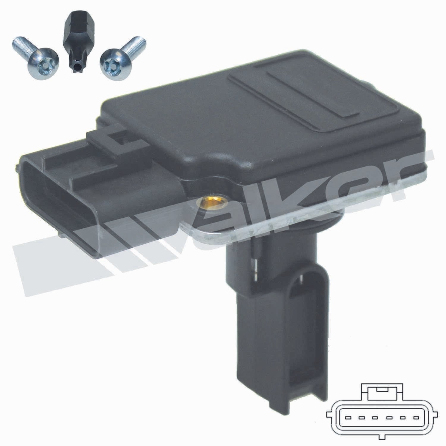 Walker Products Walker Products 245-1225 Mass Air Flow Sensor  top view frsport 245-1225