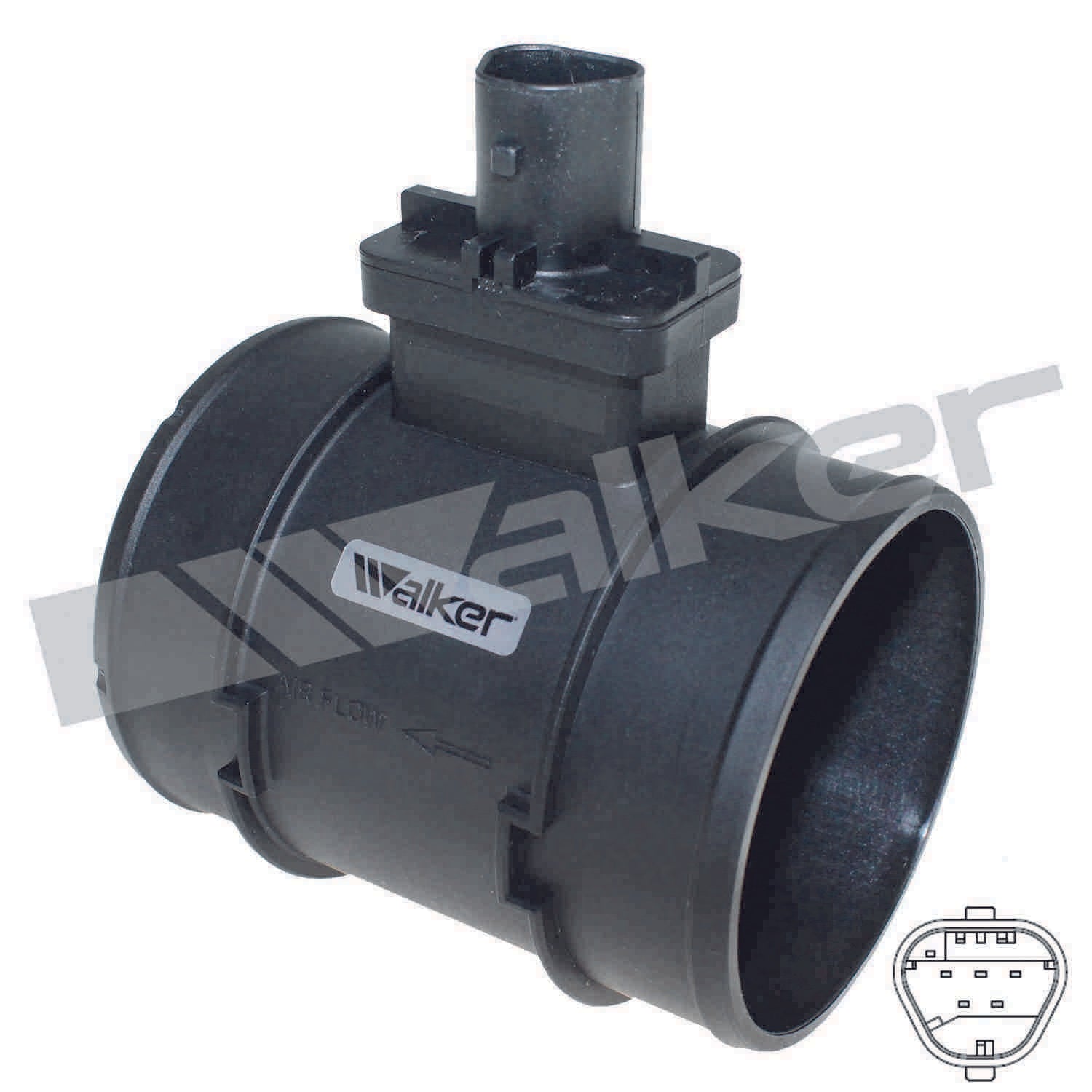 Walker Products Walker Products 245-1253 Mass Air Flow Sensor Assembly  top view frsport 245-1253