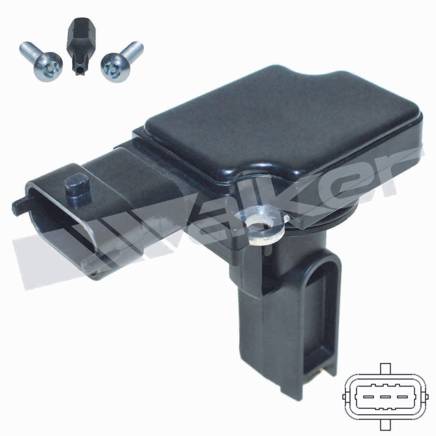 Walker Products Walker Products 245-1274 Mass Air Flow Sensor  top view frsport 245-1274