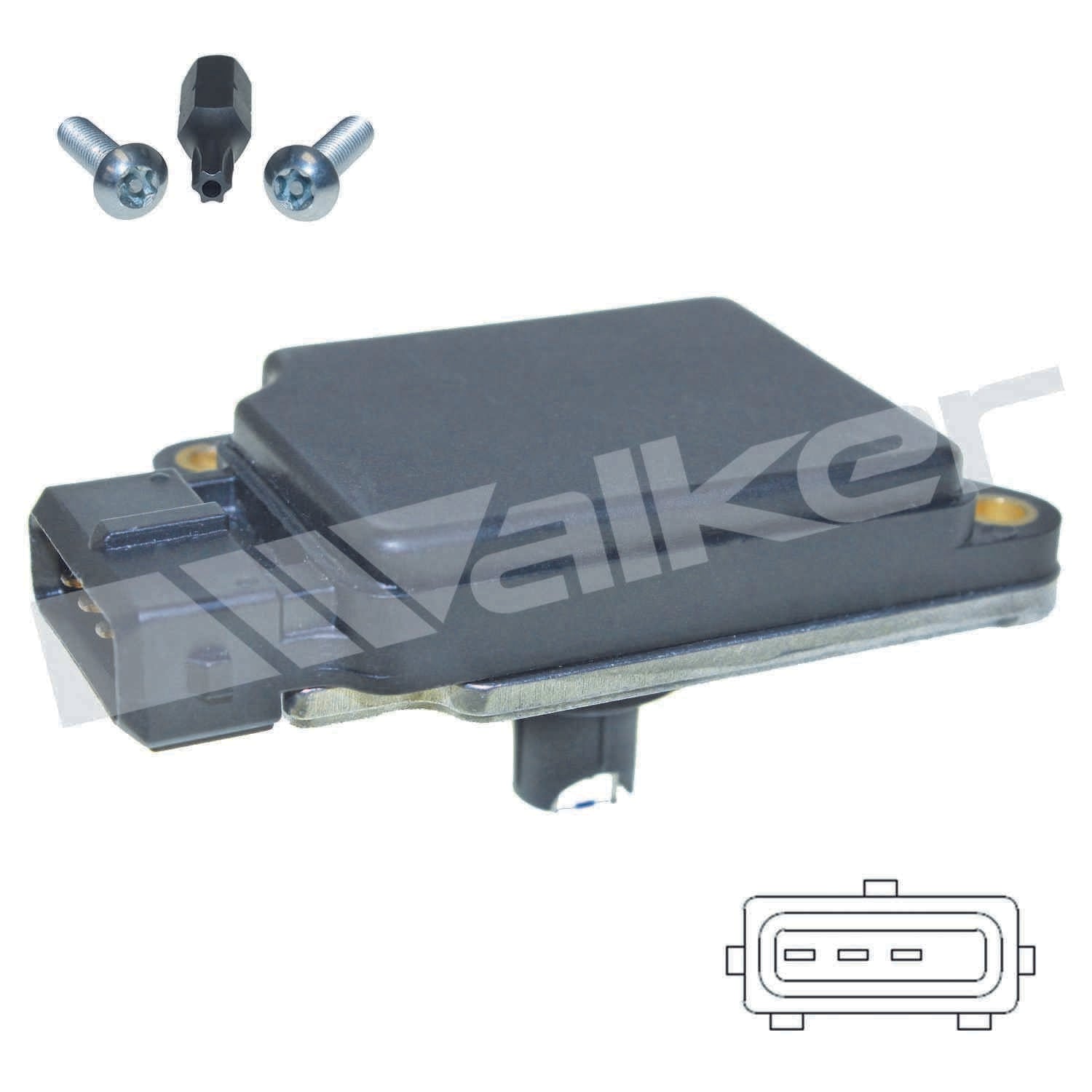 Walker Products Walker Products 245-1277 Mass Air Flow Sensor  top view frsport 245-1277