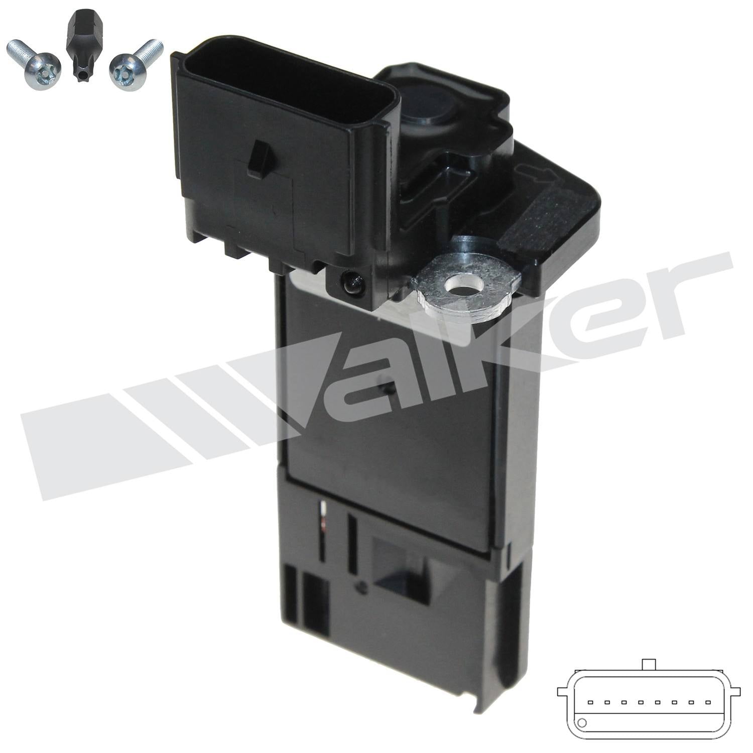 Walker Products Walker Products 245-1315 Mass Air Flow Sensor  top view frsport 245-1315