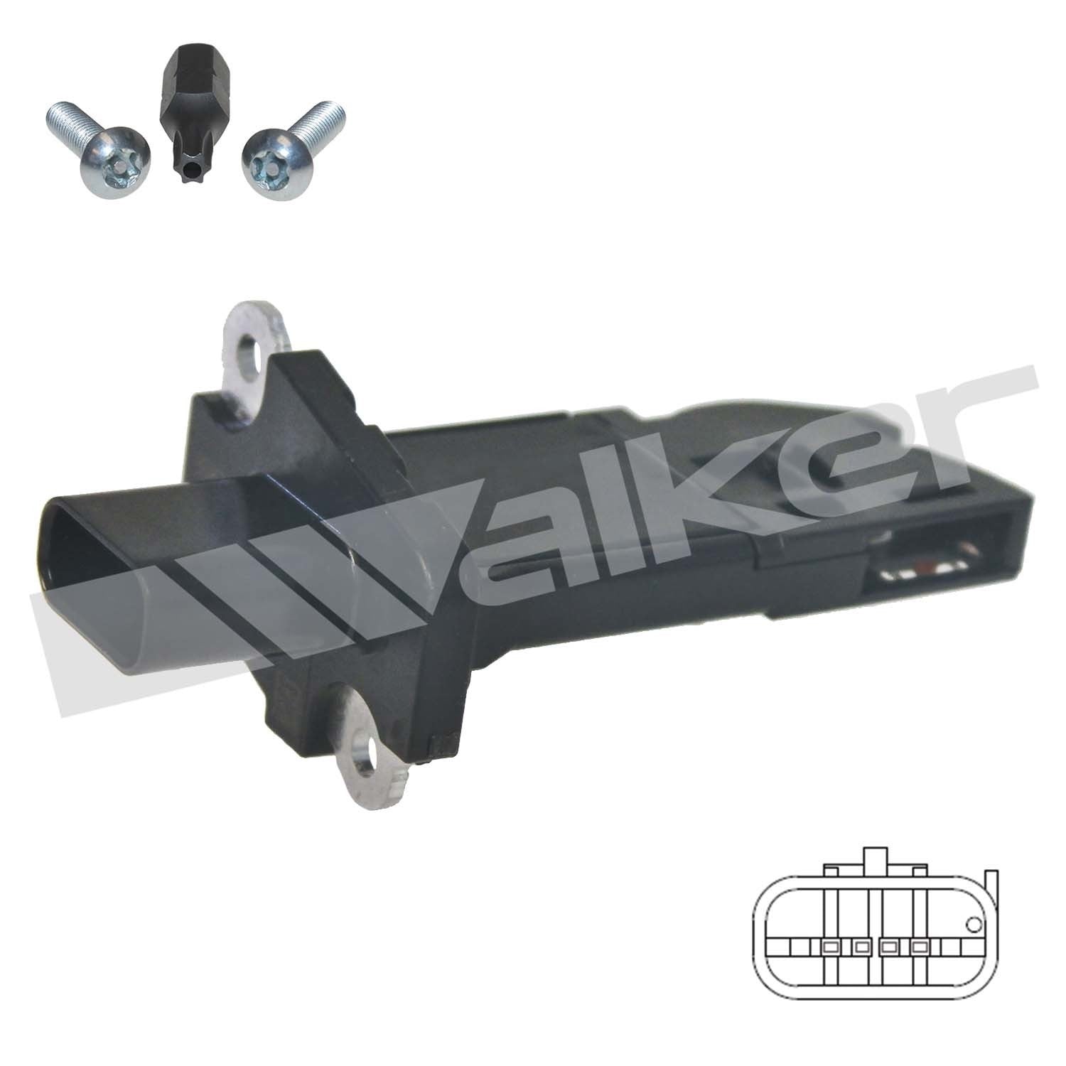 Walker Products Walker Products 245-1329 Mass Air Flow Sensor  top view frsport 245-1329