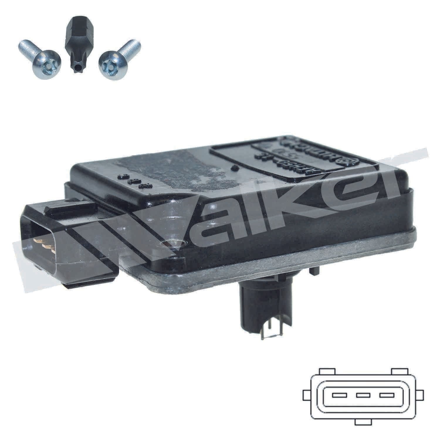 Walker Products Walker Products 245-2021 Mass Air Flow Sensor  top view frsport 245-2021