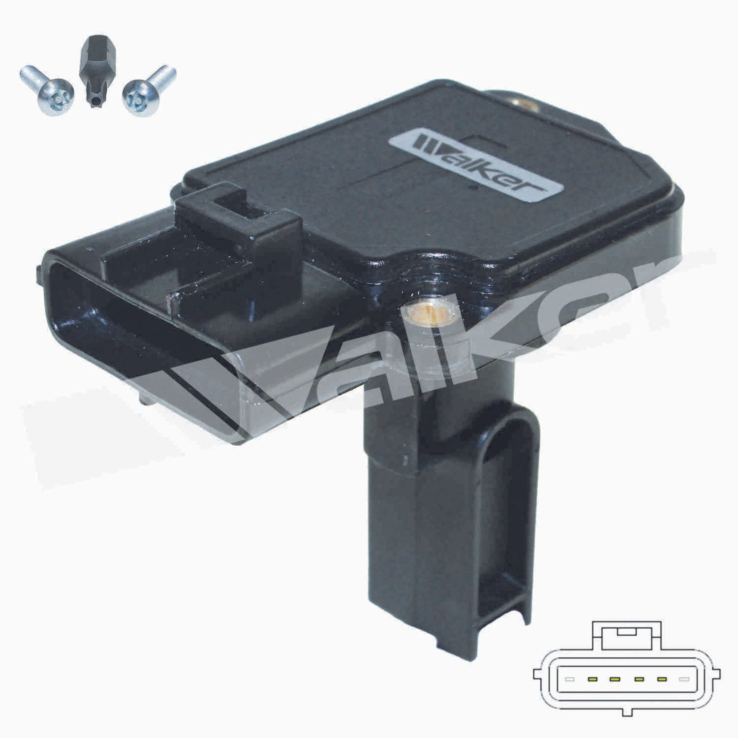 Walker Products Walker Products 245-2046 Mass Air Flow Sensor  top view frsport 245-2046