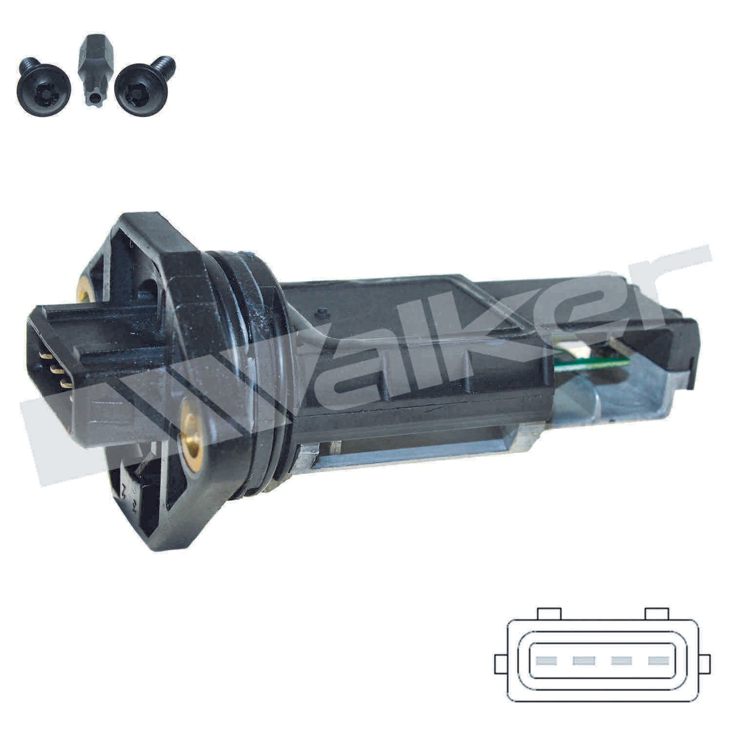 Walker Products Walker Products 245-2083 Mass Air Flow Sensor  top view frsport 245-2083