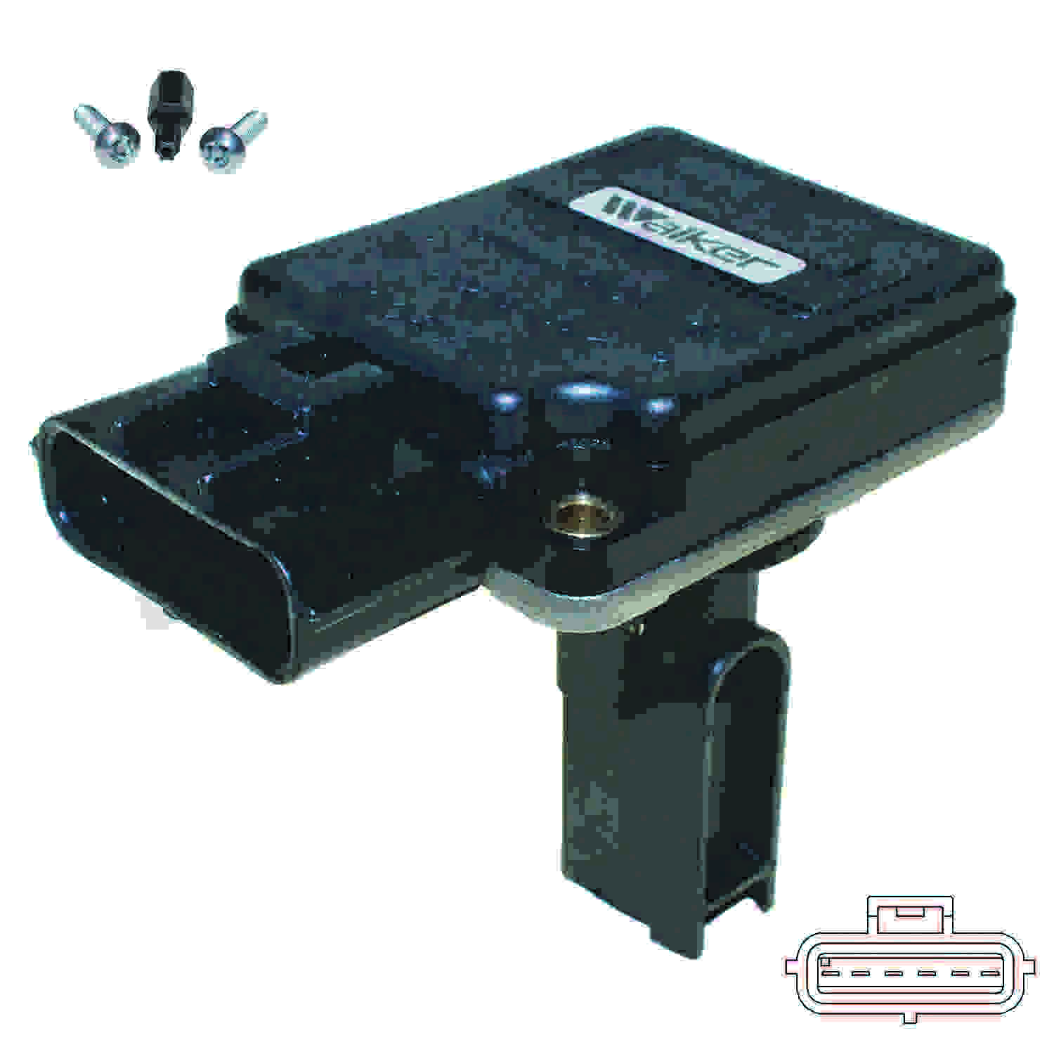 Walker Products Walker Products 245-2099 Mass Air Flow Sensor  top view frsport 245-2099