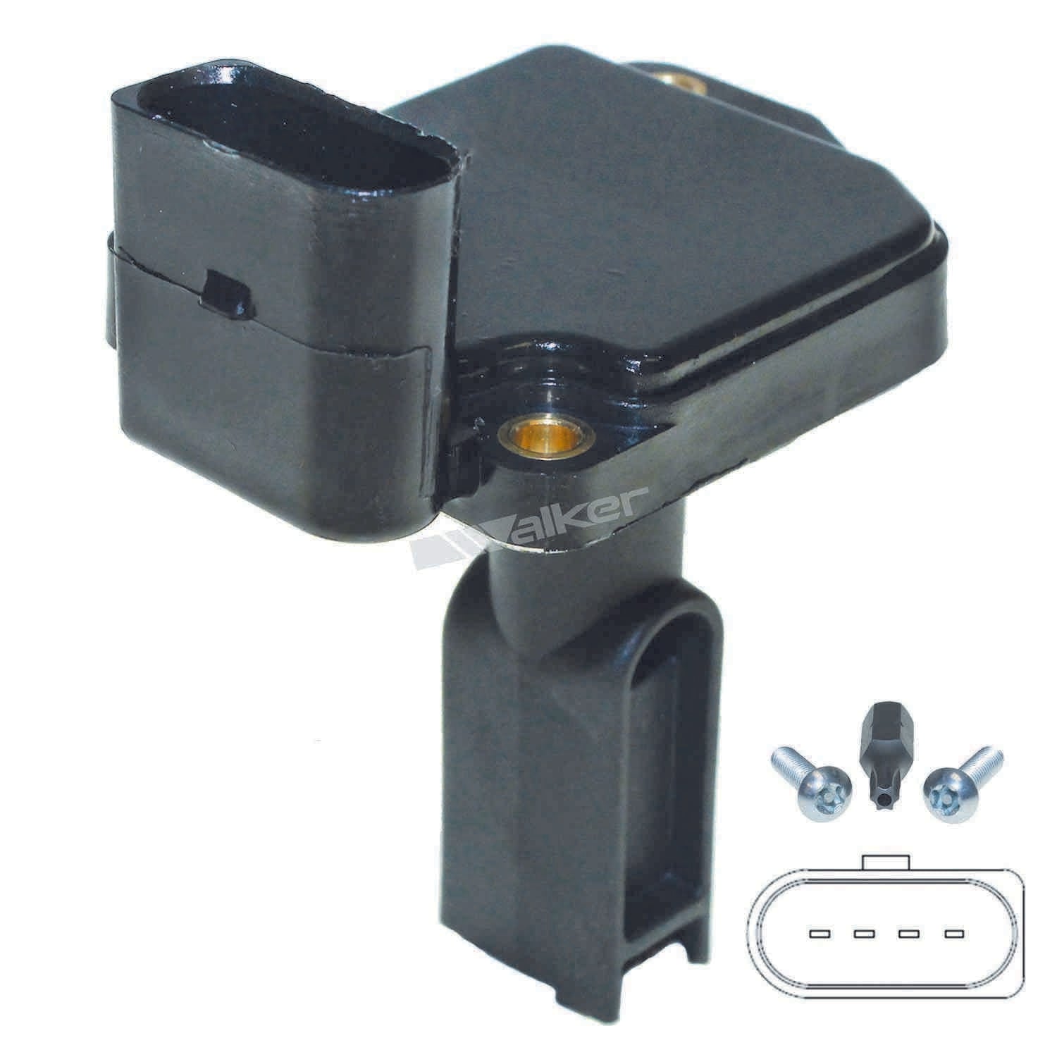 Walker Products Walker Products 245-2163 Mass Air Flow Sensor  top view frsport 245-2163