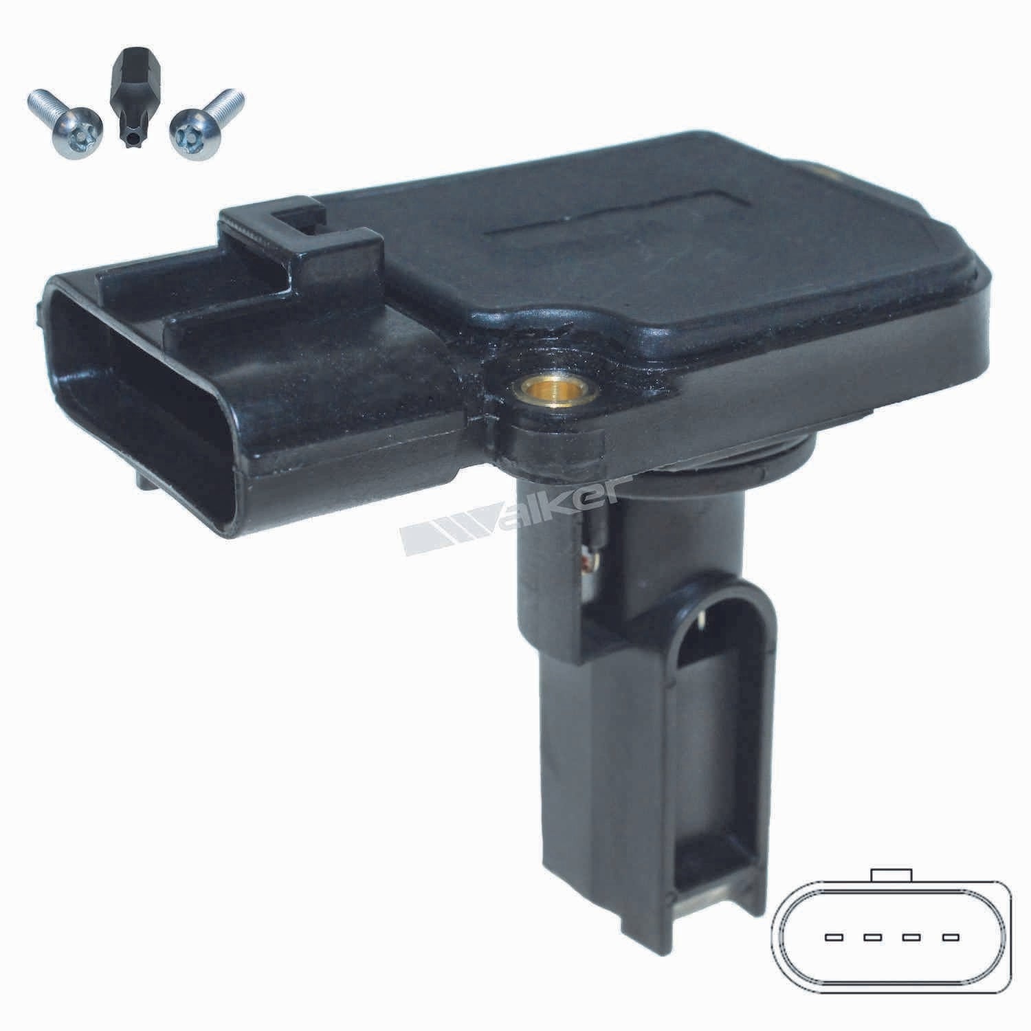 Walker Products Walker Products 245-2193 Mass Air Flow Sensor  top view frsport 245-2193