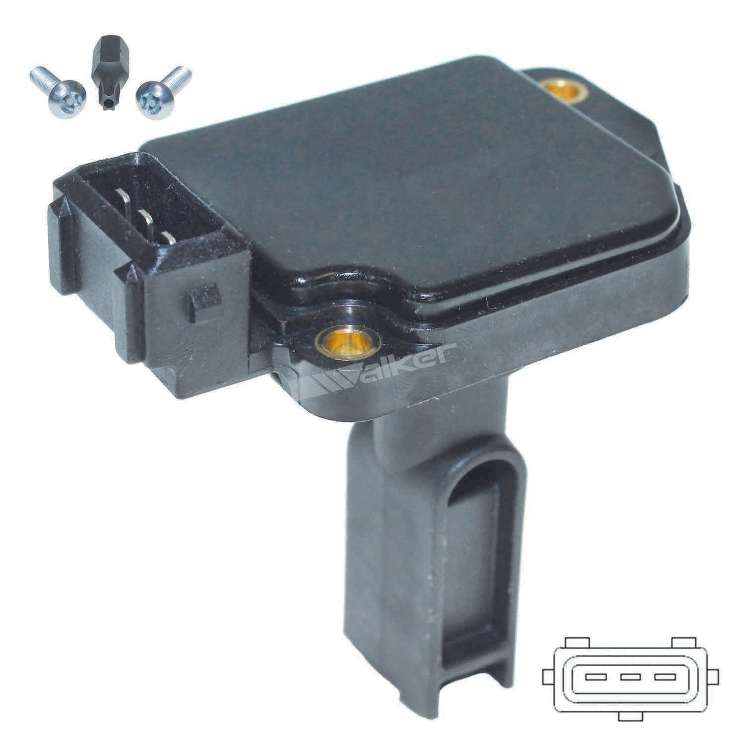 Walker Products Walker Products 245-2202 Mass Air Flow Sensor  top view frsport 245-2202