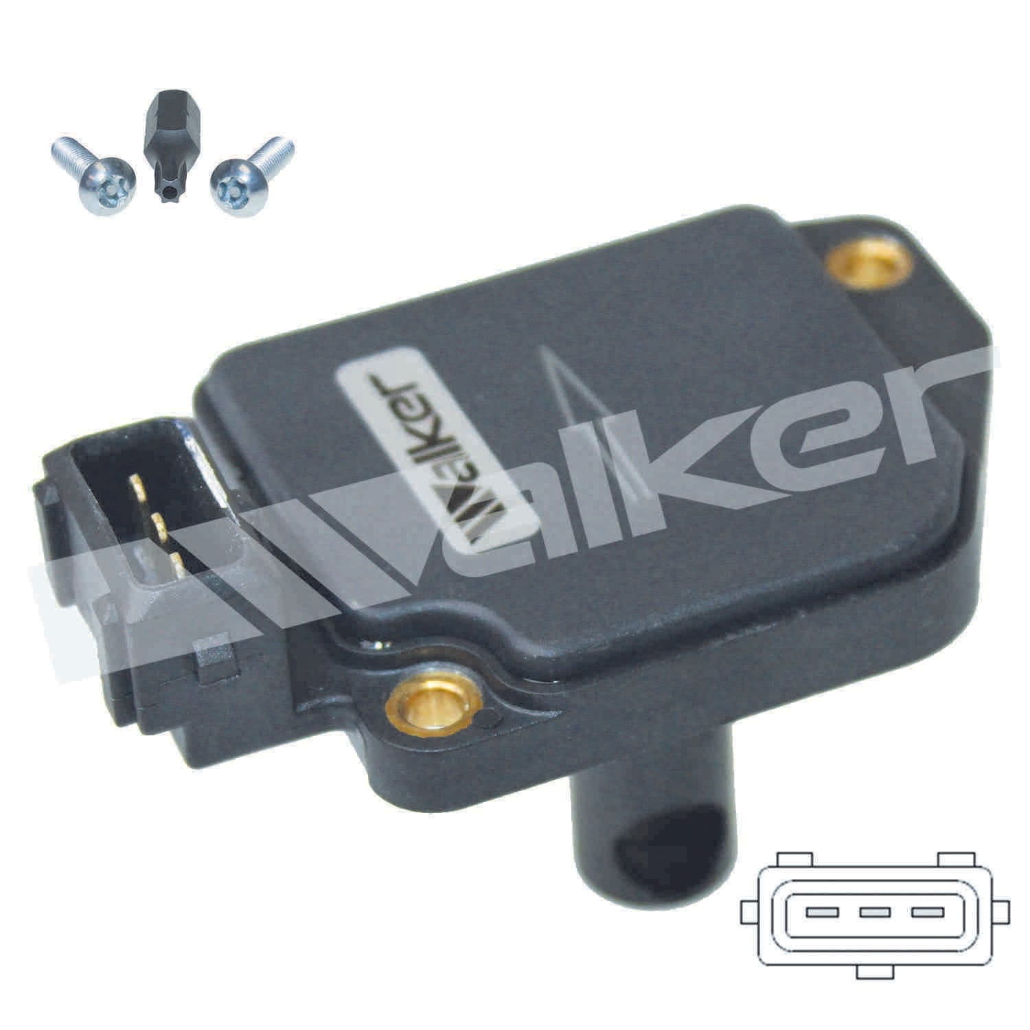 Walker Products Walker Products 245-2203 Mass Air Flow Sensor  top view frsport 245-2203