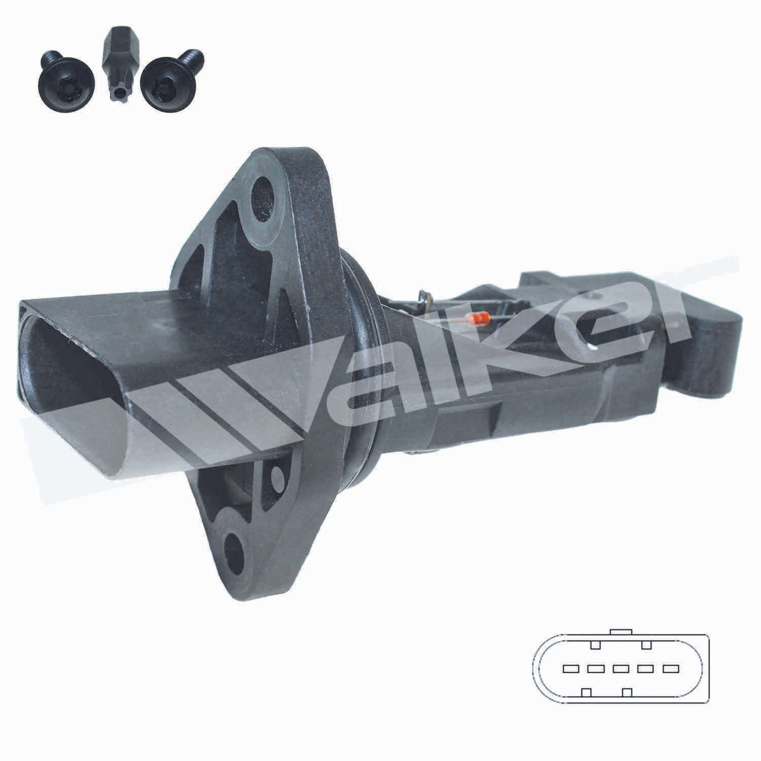 Walker Products Walker Products 245-2222 Mass Air Flow Sensor  top view frsport 245-2222