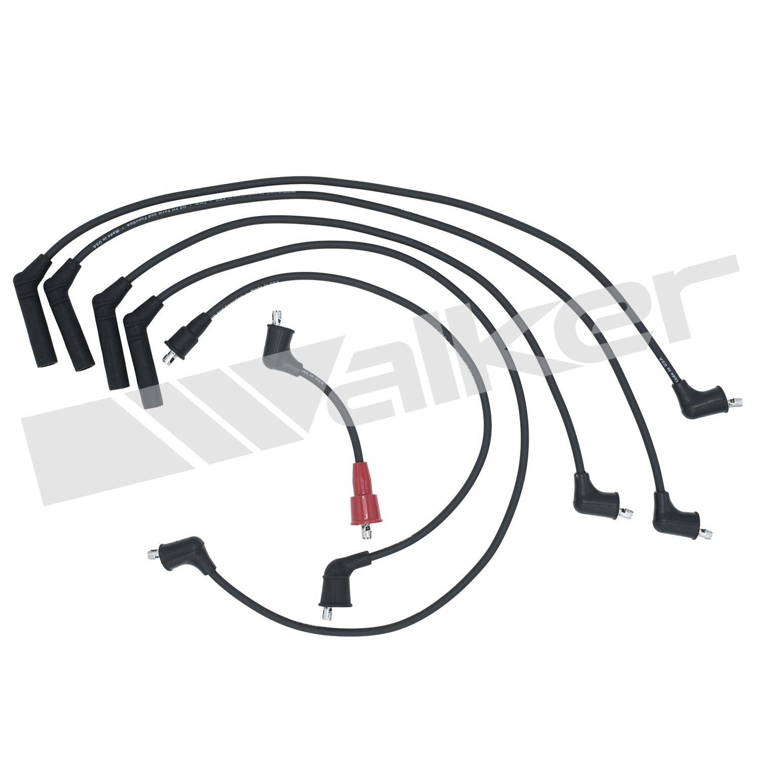 Walker Products ThunderCore PRO 924-1060 Spark Plug Wire Set  top view frsport 924-1060