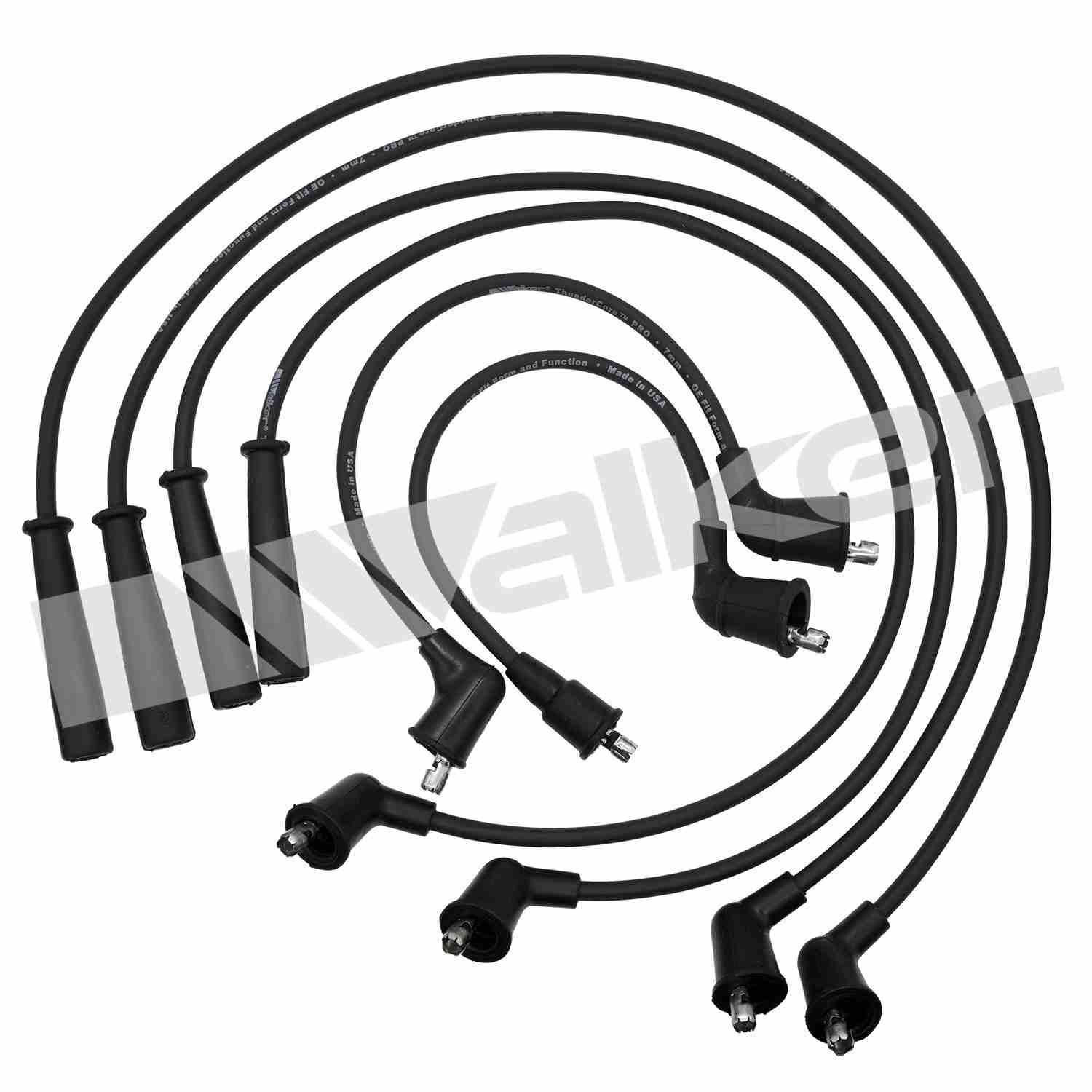 walker products thundercore pro 924-1067 spark plug wire set 7mm 4-cyl  frsport 924-1067