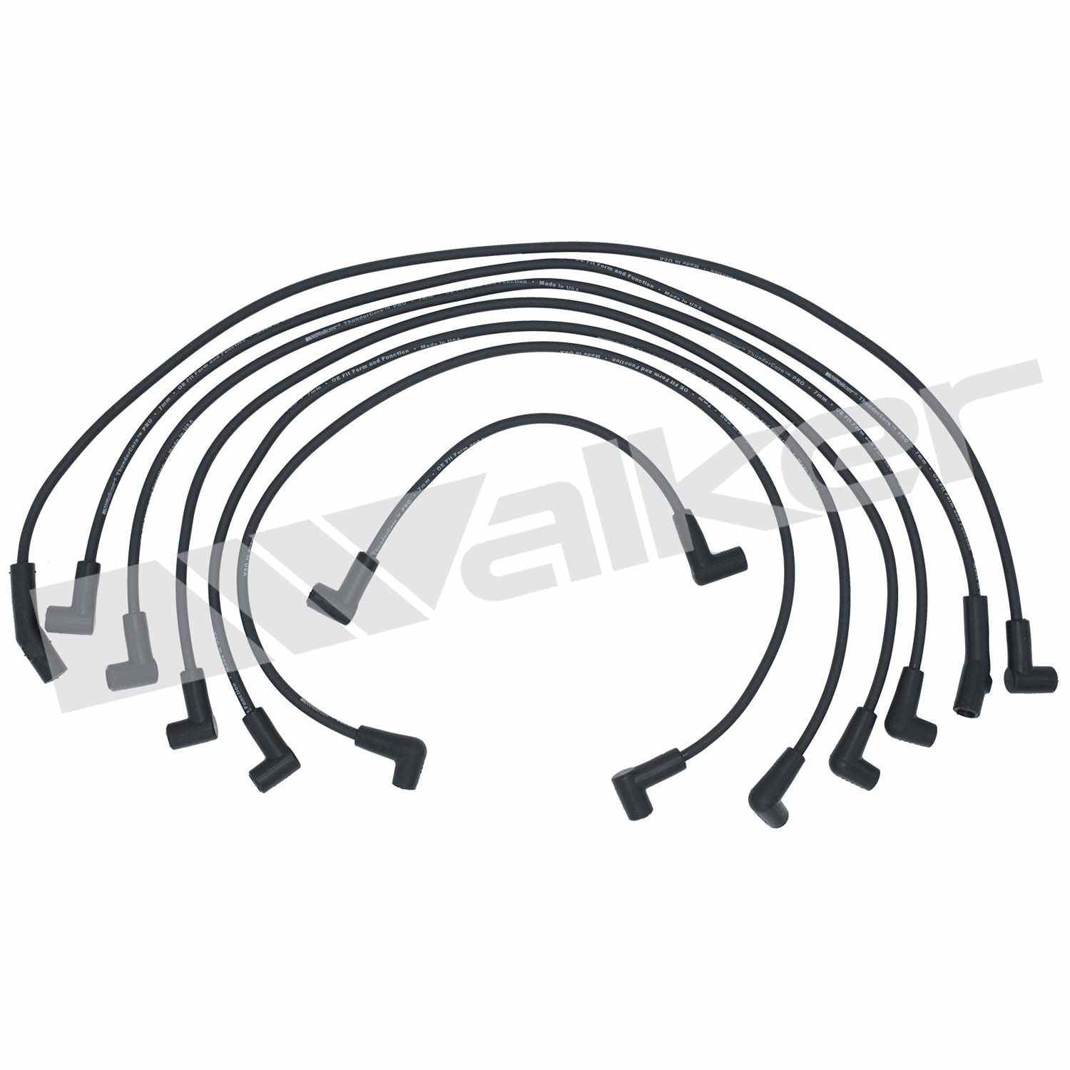 walker products thundercore pro 924-1356 spark plug wire set 7mm 6-cyl  frsport 924-1356