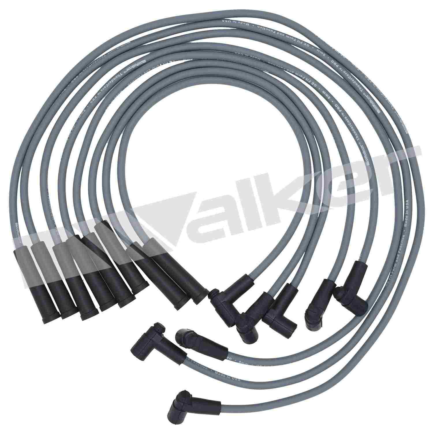 walker products thundercore pro 924-1404 spark plug wire set 8mm 8-cyl  frsport 924-1404