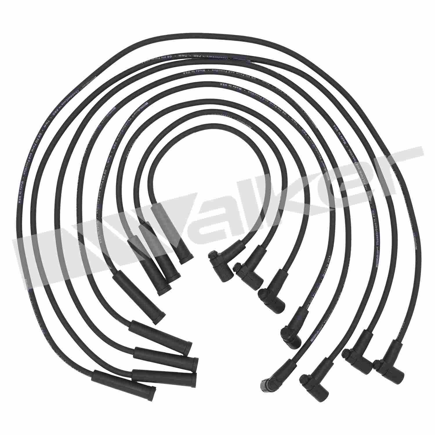 walker products thundercore pro 924-1410 spark plug wire set 7mm 8-cyl  frsport 924-1410