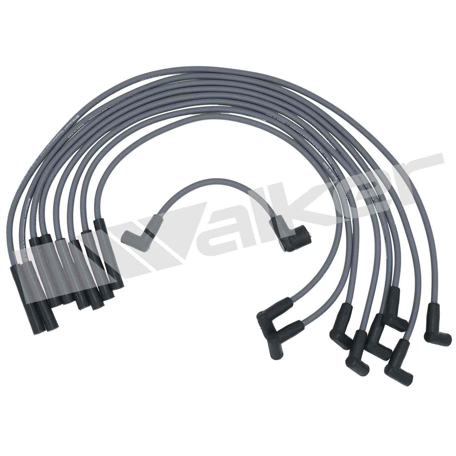 Walker Products ThunderCore PRO 924-1442 Spark Plug Wire Set 8MM 8-CYL  top view frsport 924-1442