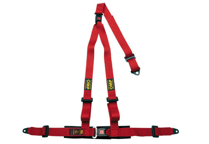 OMP Strada 3 Harness Red Bolt in Push Button Exit OMPDA509061