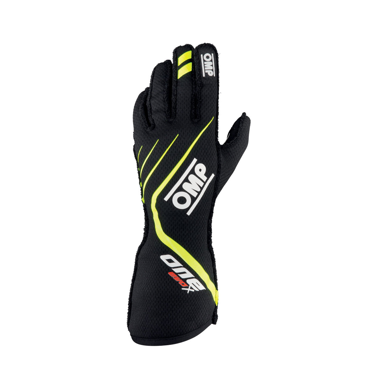 OMP One EVO X Gloves Black Flo Yellow Size XS OMPIB771NGIXS