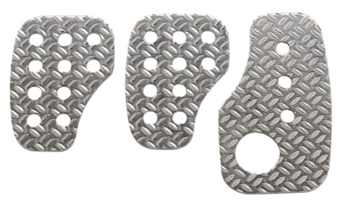 OMP 3 Pedal Set Knurled Aluminium OMPOA1050