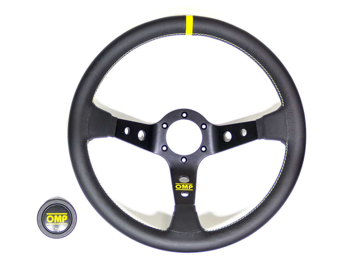 OMP Corsica Steering Wheel Black Leather OMPOD1956N