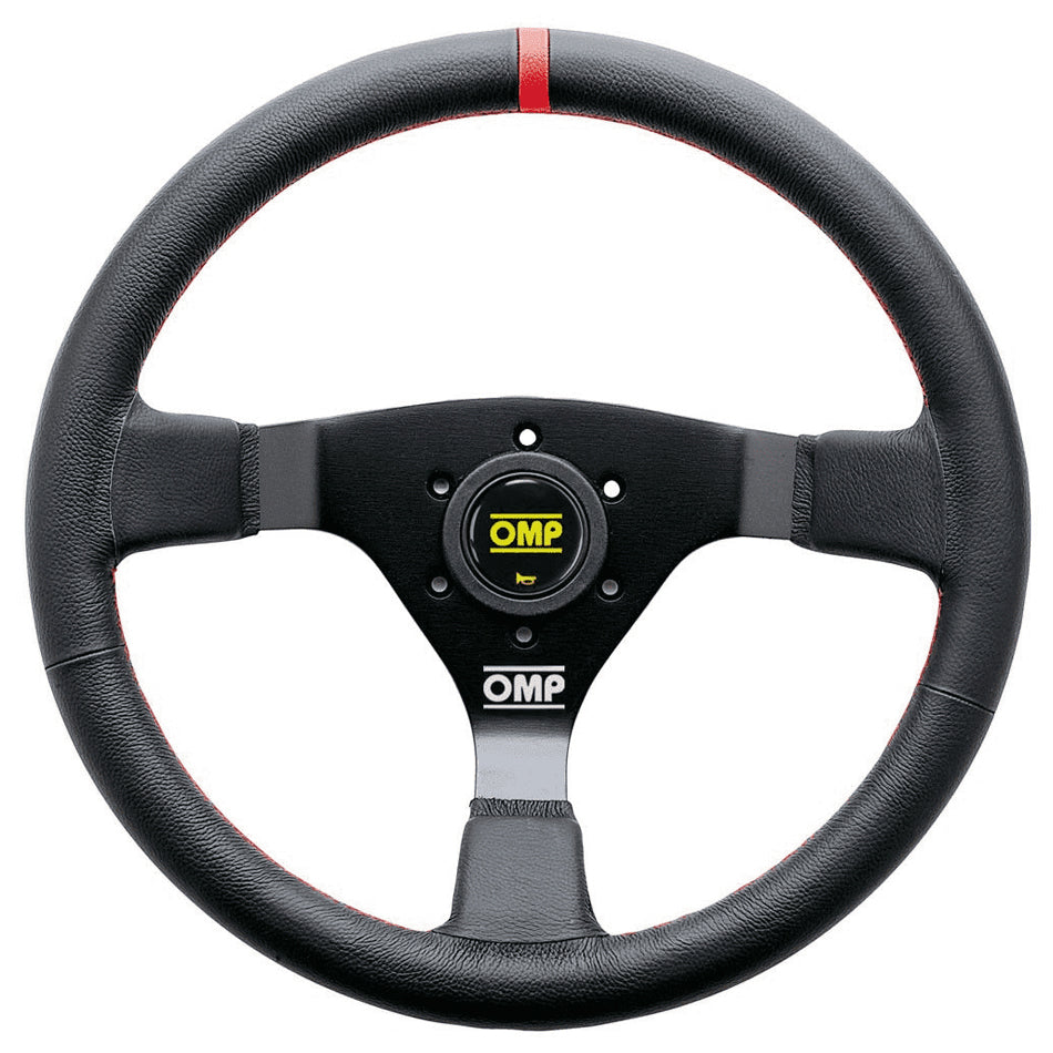 OMP WRC Steering Wheel Black And Red .350 Dia Grip OMPOD1980NR