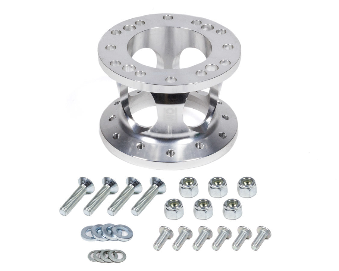 OMP Steering Wheel Spacer Fixed Silver OMPODC023181