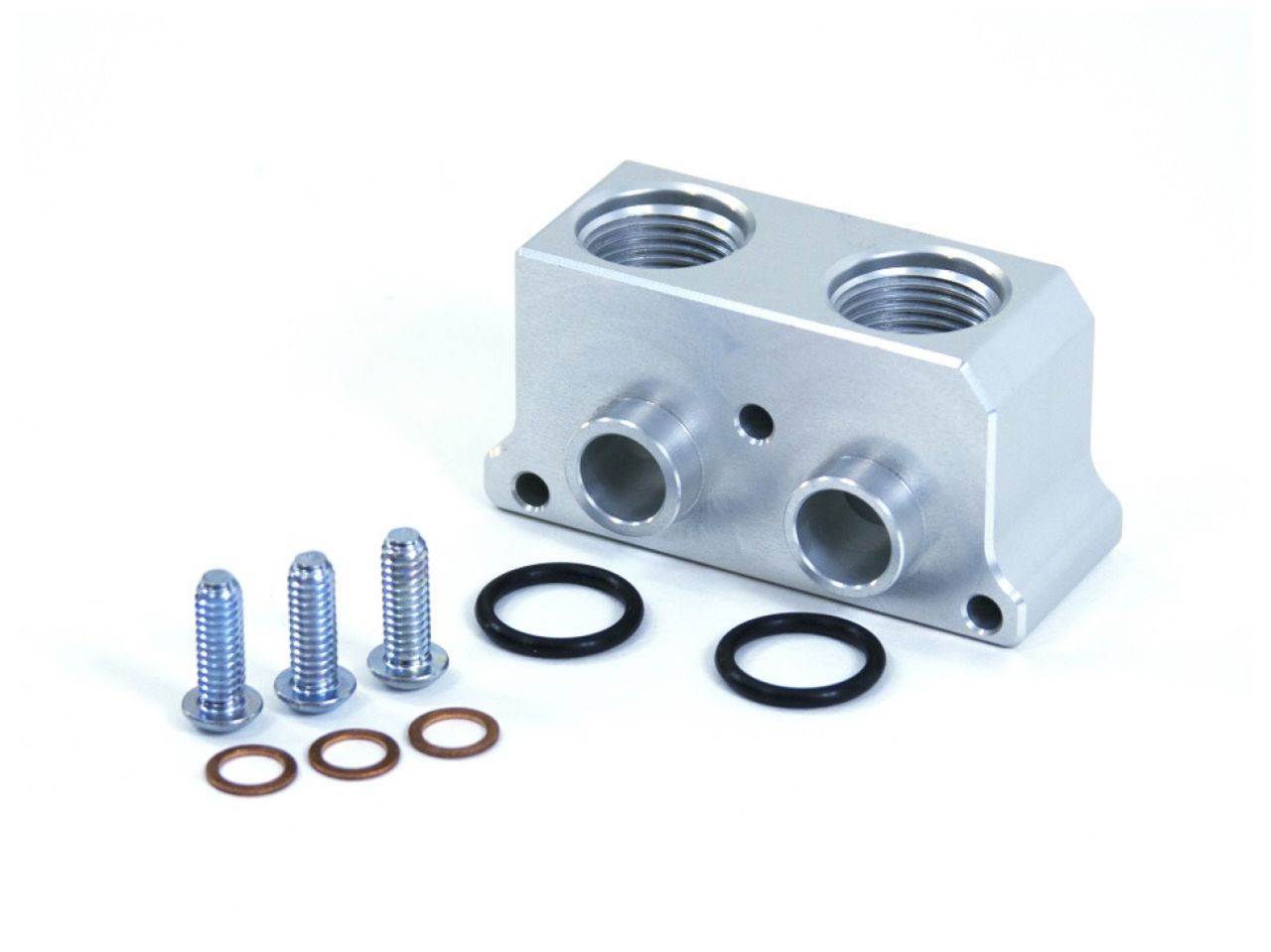Sikky Oil Pan Adapter Block, Side Port, Includes -10AN Orb Fittings For Remo