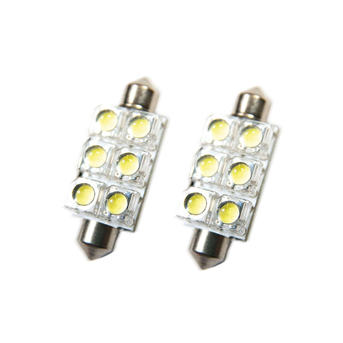 ORACLE Lighting Oracle 44MM 6 LED 3-Chip Festoon Bulbs (Pair) - Cool White 5207-001