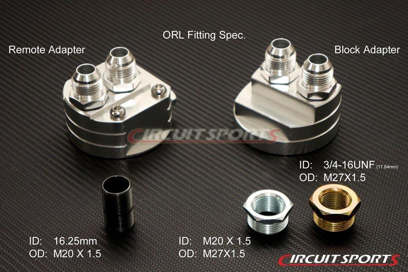 Circuit Sports Oil Filter Relocation Kit SR20DET, KA24DE, BP4W, B6ZE