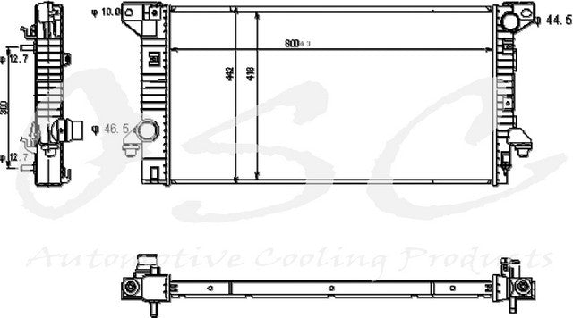 OSC Radiator  top view frsport 13046