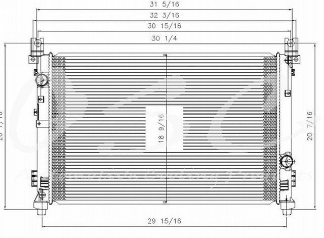 OSC Radiator  top view frsport 13178