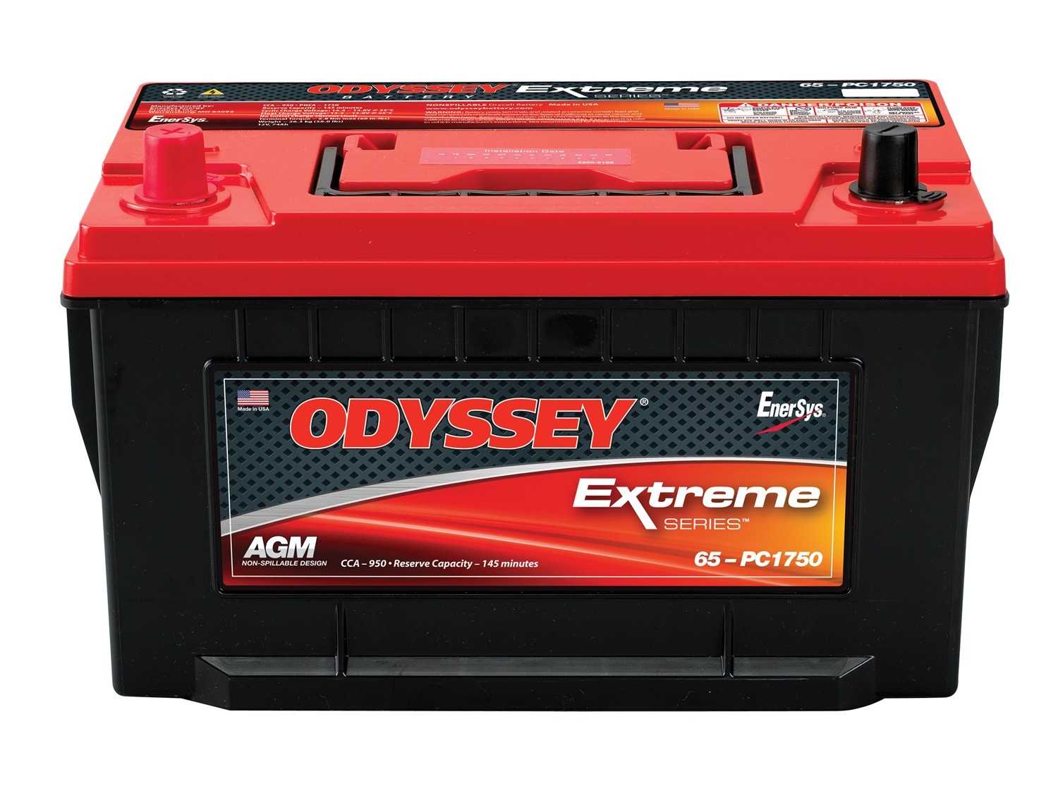 odyssey battery vehicle battery  frsport odx-agm65