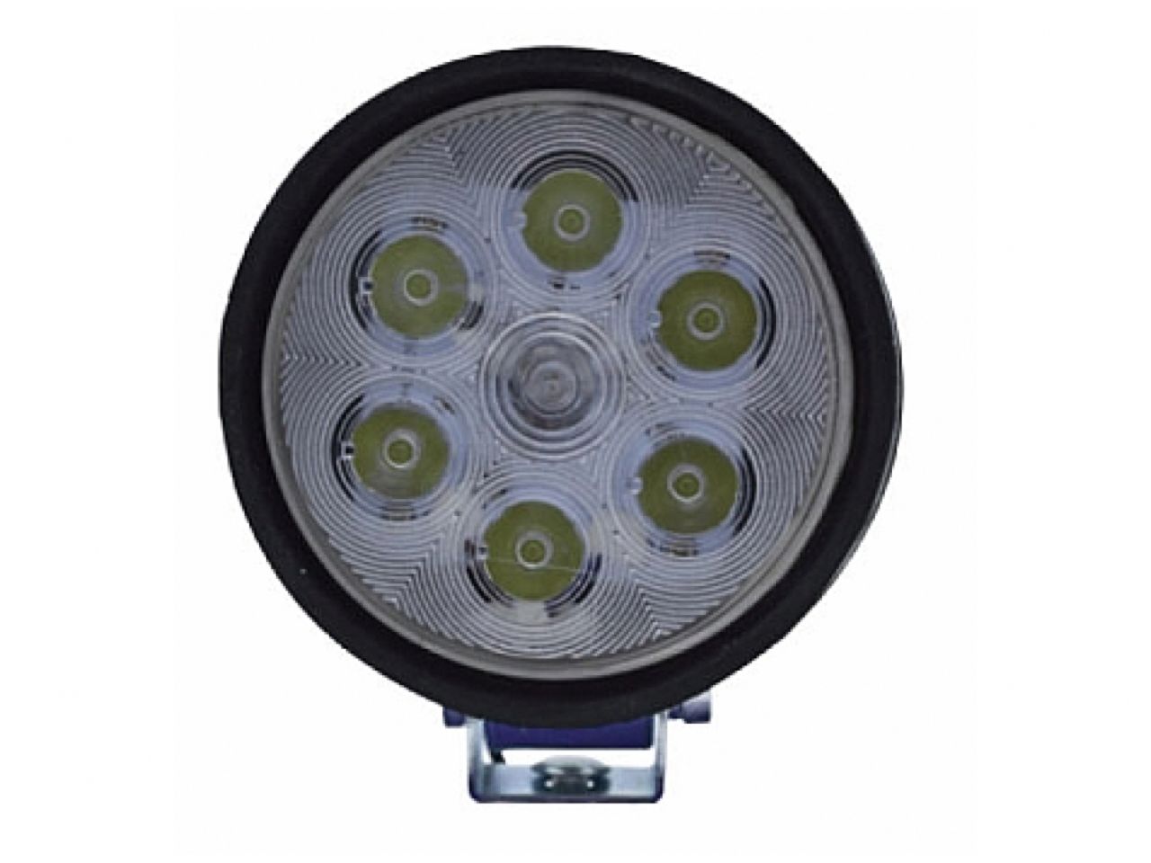 Hella Work Lamp Optilux 5 LED Round Rubber 10-30 Volt Close Range w/Leads