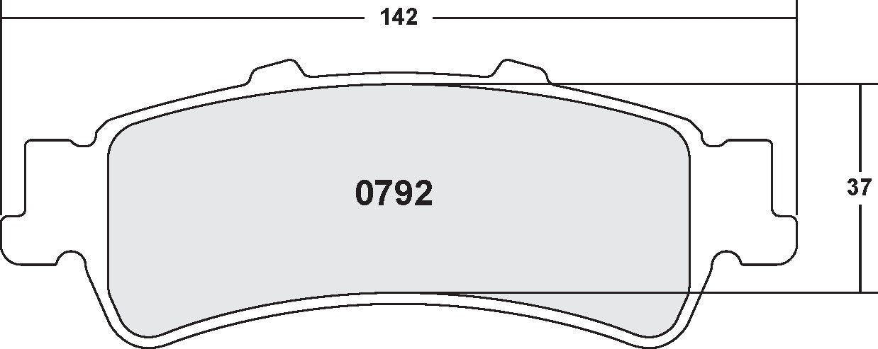 performance friction disc brake pad set  frsport 0792.20