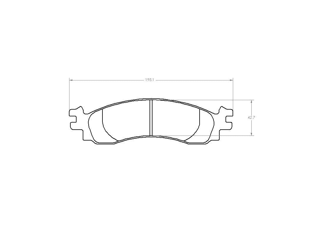 performance friction disc brake pad set  frsport 1158.20