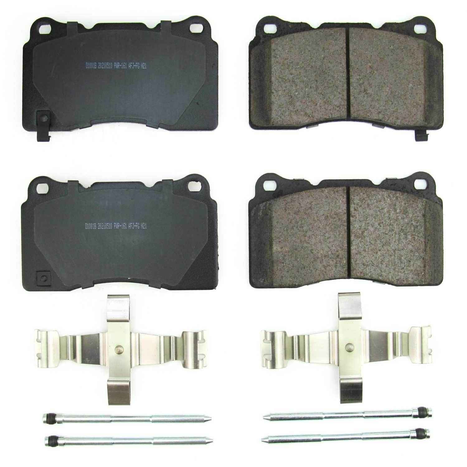 PowerStop Power Stop 17-21 Honda Civic Front Z17 Evo Ceramic Brake Pads w/Hardware 17-1001B