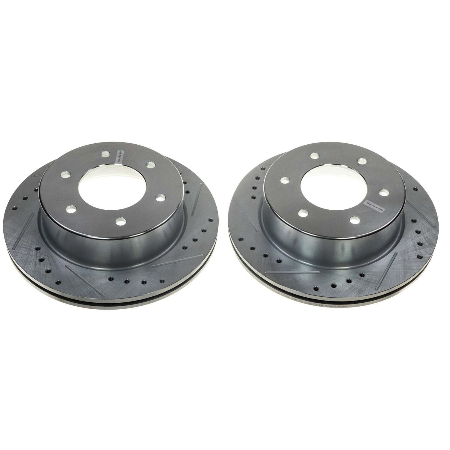 PowerStop Power Stop 21-22 Ford Bronco Rear Evolution Drilled & Slotted Rotor - Pair AR85199XPR