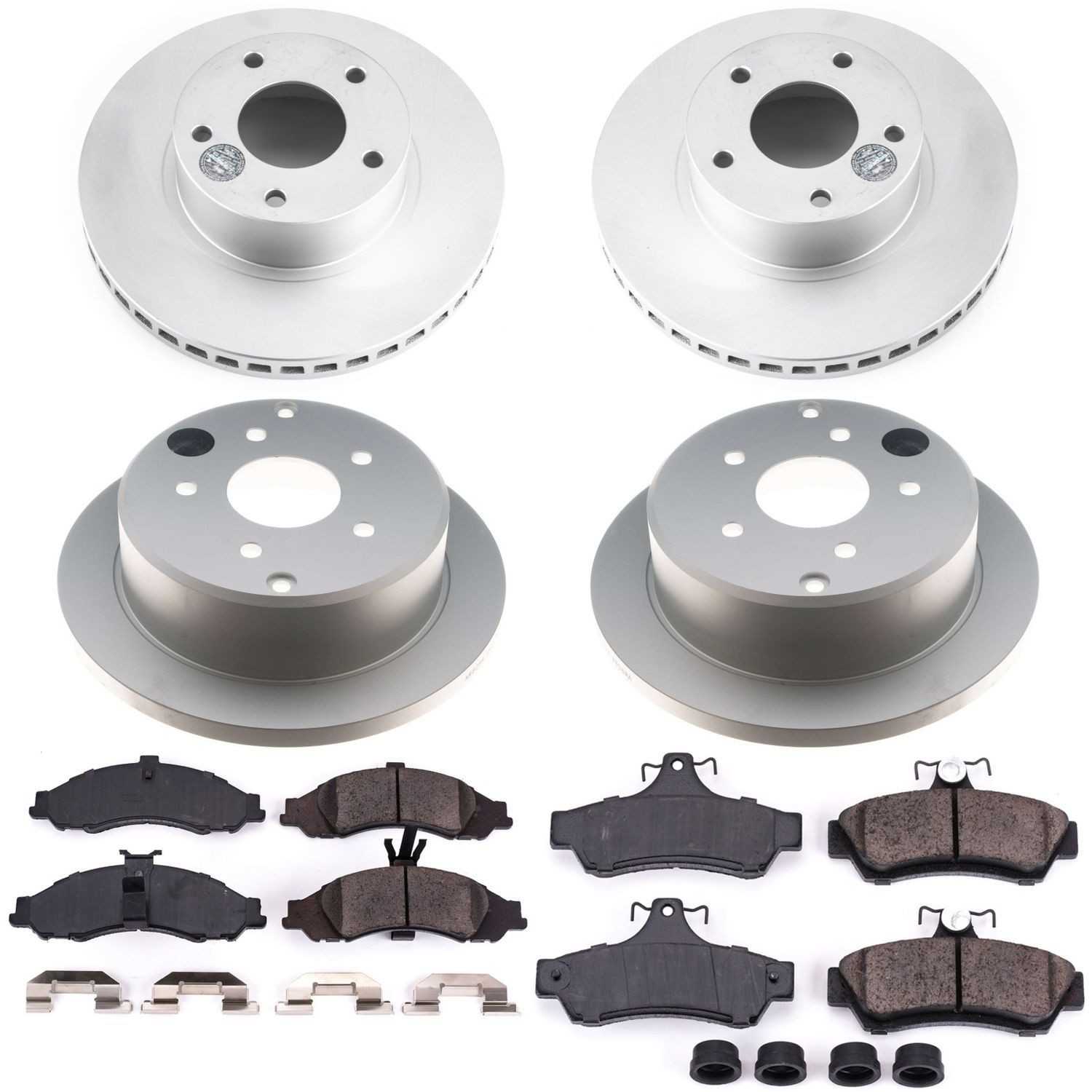 Power Stop 2004 Pontiac GTO Front & Rear Z17 Evolution Geomet Coated Brake Kit CRK2889