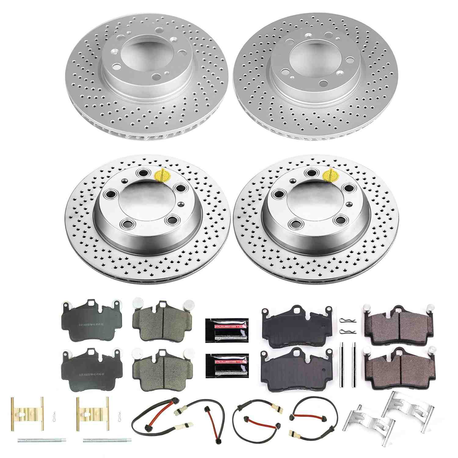 Power Stop 09-12 Porsche Boxster Front & Rear Z17 Evolution Geomet Coated Brake Kit CRK6733