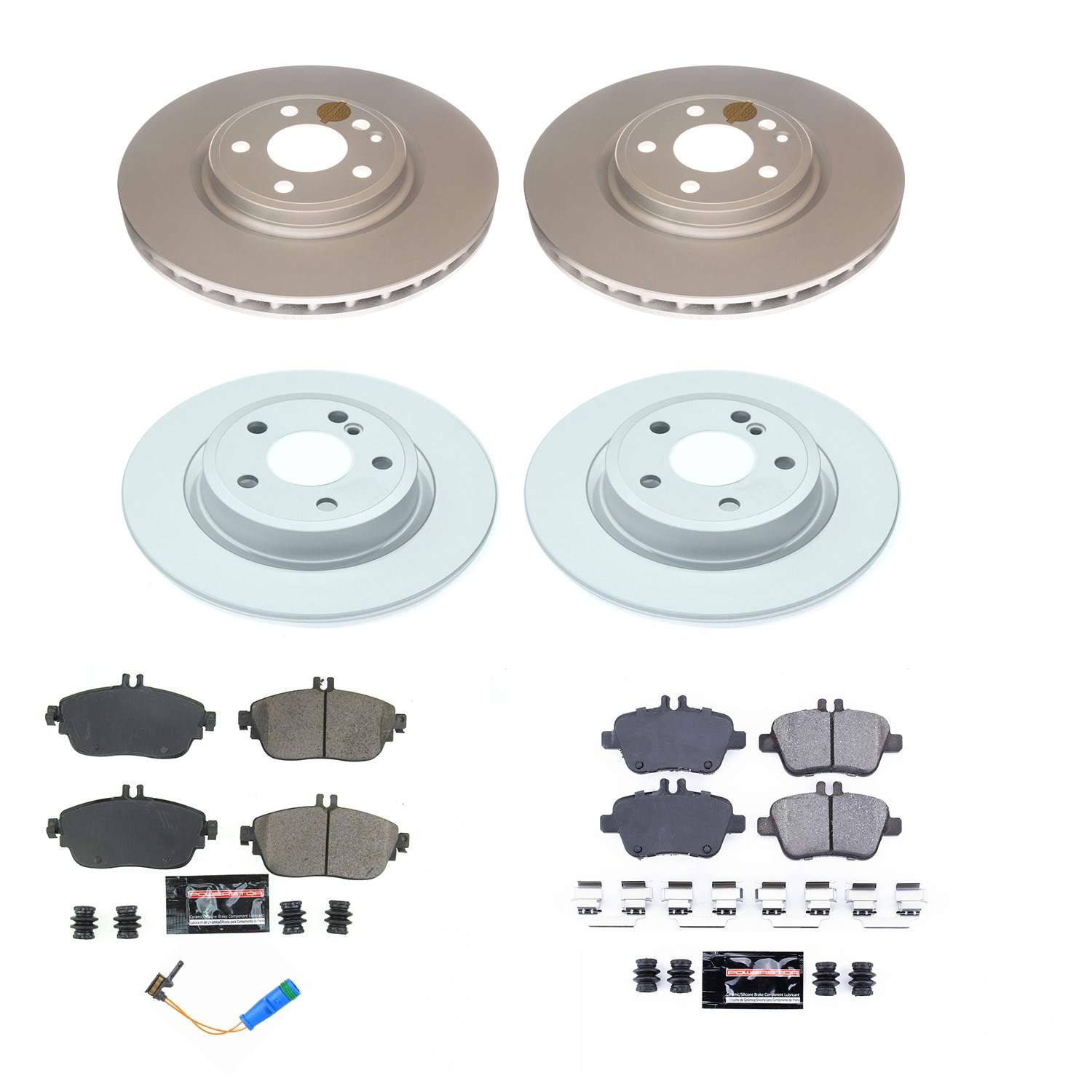 Power Stop 17-19 Infiniti QX30 Front & Rear Z17 Evolution Geomet Coated Brake Kit CRK8046