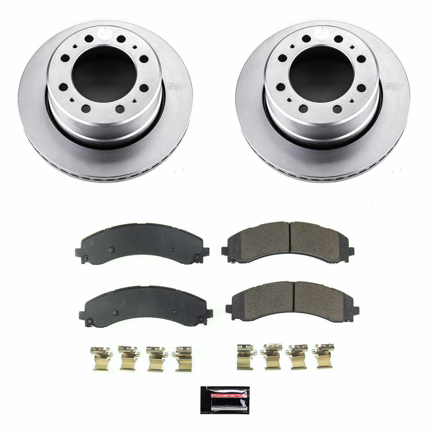 Power Stop 2020 Ram 3500 Rear Z17 Evolution Geomet Coated Brake Kit CRK8636